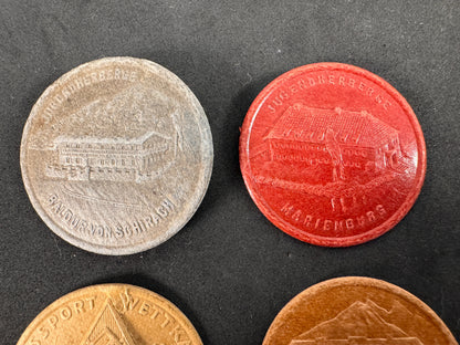 Photo 4 of WW2 German HJ Youth Hostel & Sports Tinnie Event Badges - collectible militaria item