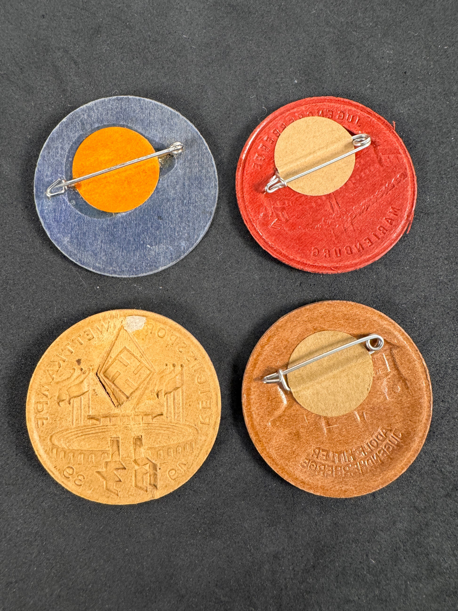 Photo 5 of WW2 German HJ Youth Hostel & Sports Tinnie Event Badges - collectible militaria item