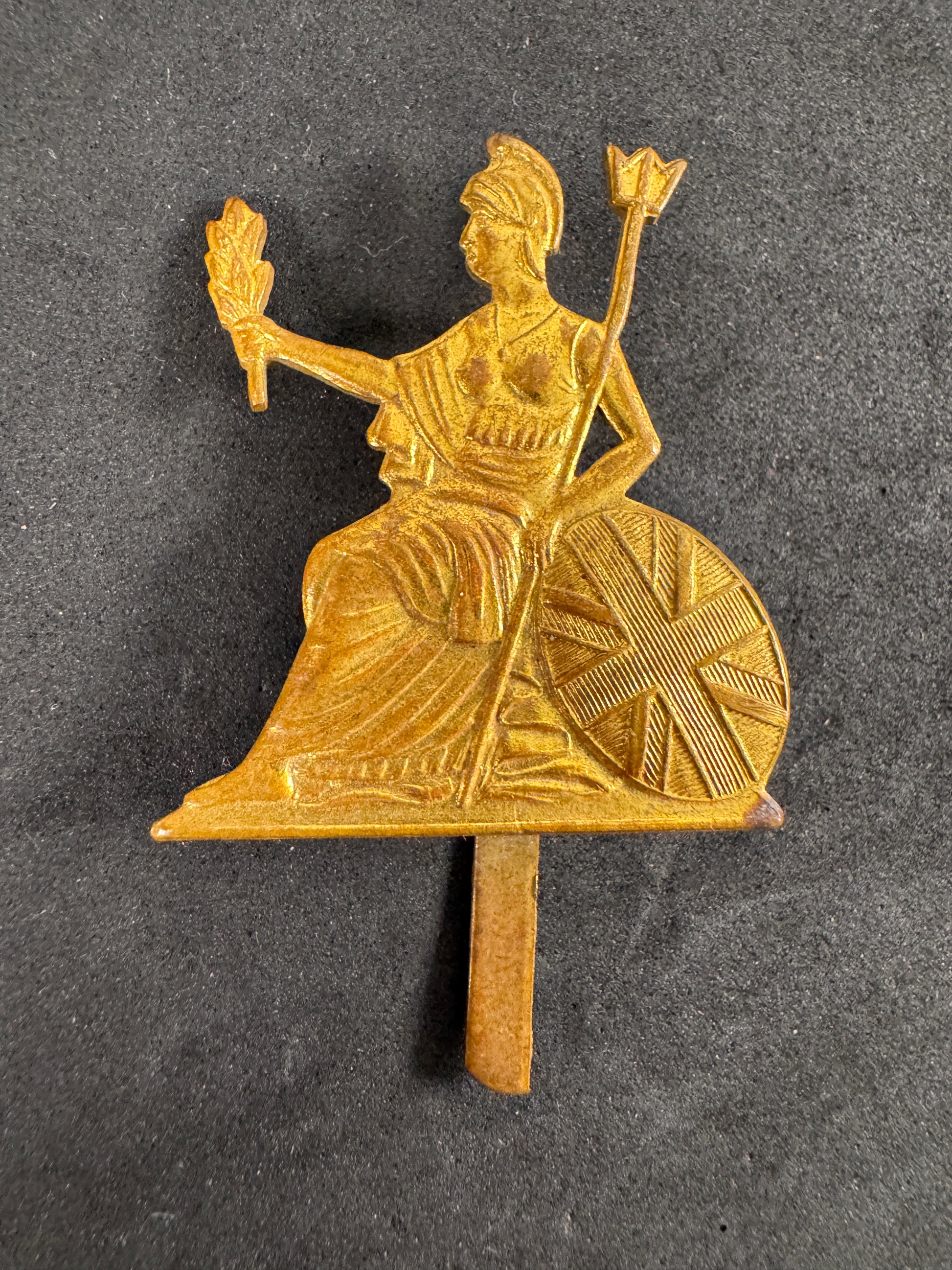 Photo 1 of WW2 British Army Royal Norfolk Regiment Overseas Pagri Cap Badge - collectible militaria item