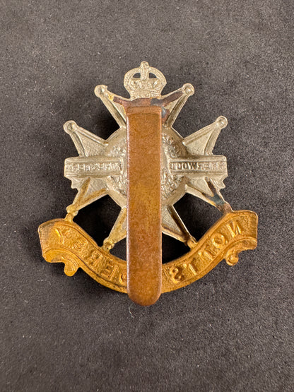 Photo 2 of WW2 British Army Sherwood Foresters (Notts & Derby) Cap Badge - collectible militaria item