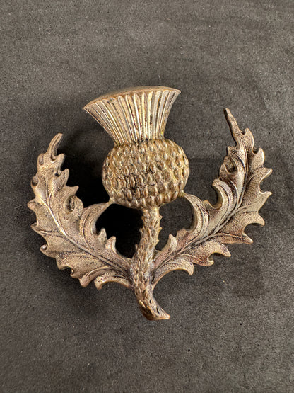 Photo 1 of Victorian British Army 7th London Scottish Volunteer Rifle Corps Sporran Badge - collectible militaria item