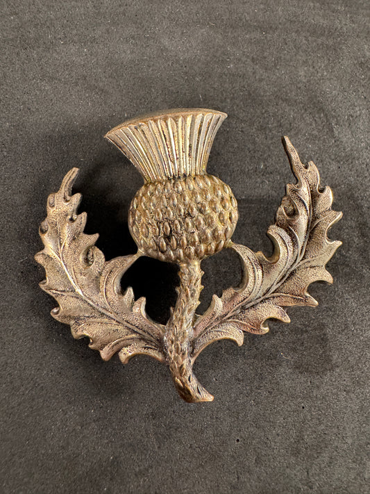 Photo 1 of Victorian British Army 7th London Scottish Volunteer Rifle Corps Sporran Badge - collectible militaria item