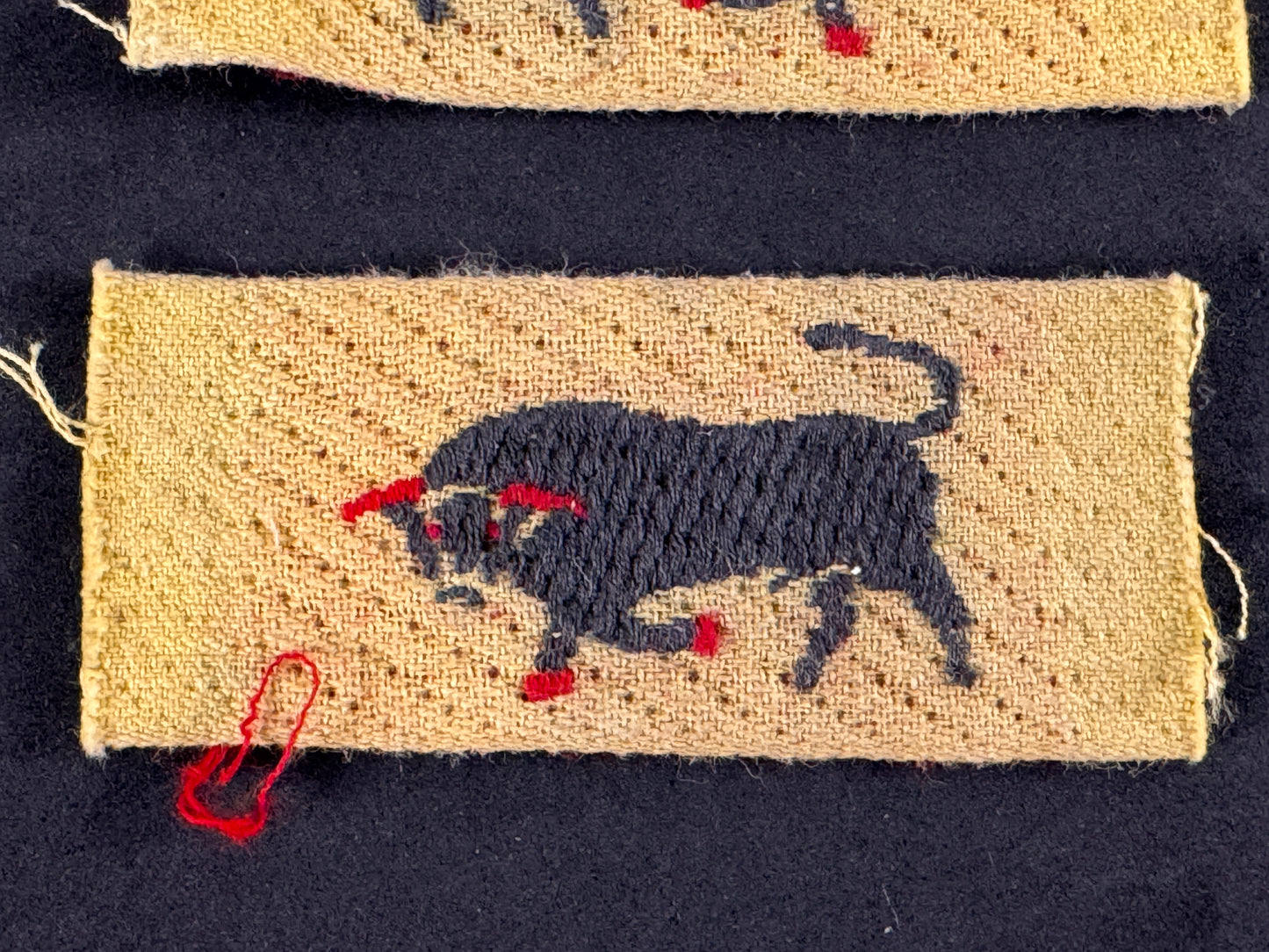 Photo 2 of WW2 British 11th Armoured Division Formation Sign Badges - collectible militaria item