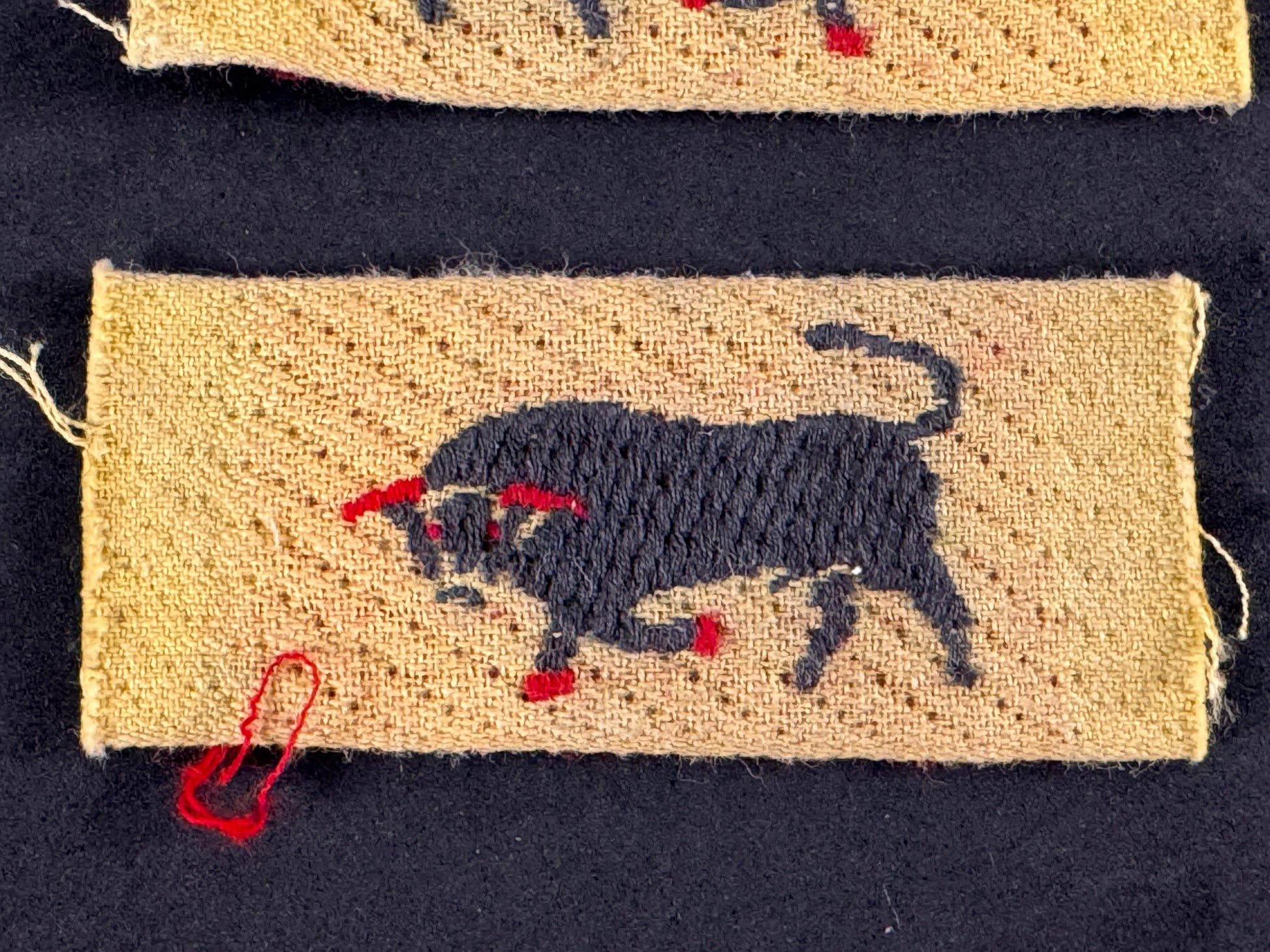 Photo 2 of WW2 British 11th Armoured Division Formation Sign Badges - collectible militaria item