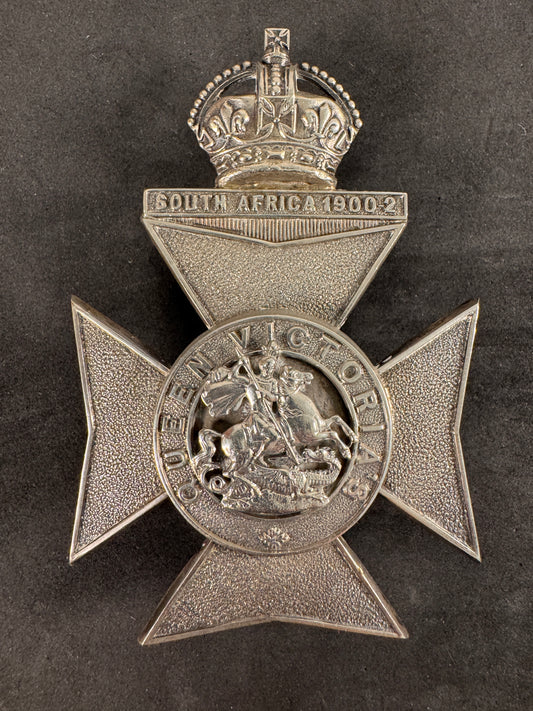 Edwardian British Officer’s Belt Plate Badge – Queen Victoria’s Rifles - Hobson & Sons