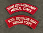 Photo 1 of Royal Australian Army Medical Corps Shoulder Titles (Pair) - collectible militaria item