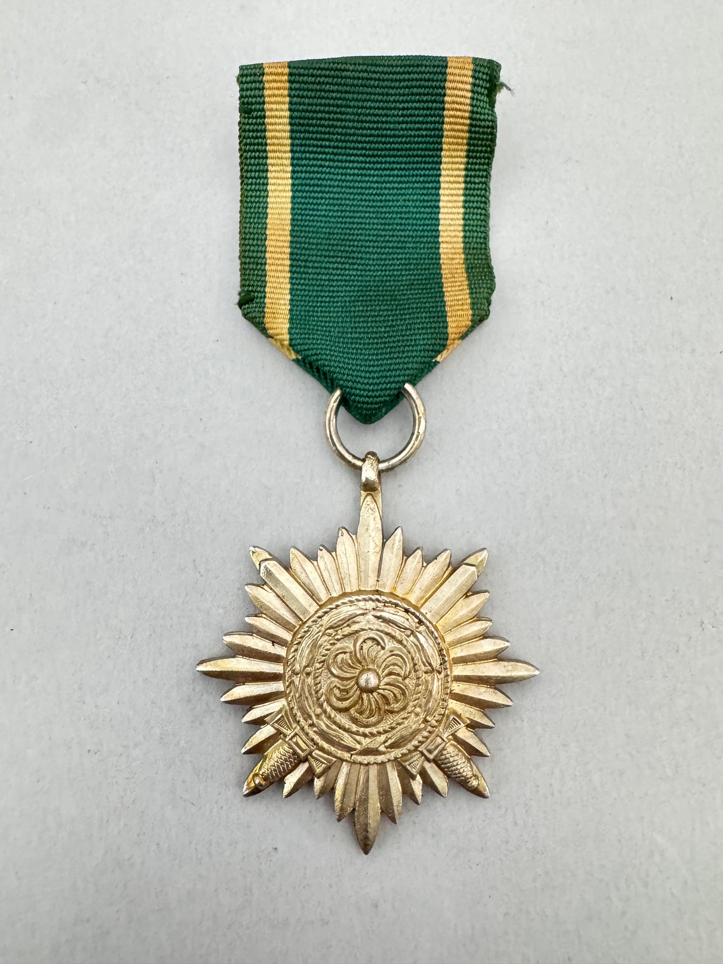 WW2 German Eastern People's Medal (Ostvolk) 2nd Class With Swords