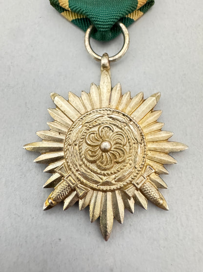 WW2 German Eastern People's Medal (Ostvolk) 2nd Class With Swords
