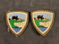 Photo 1 of WW2 British Army East Kent District Formation Signs (Pair) - collectible militaria item
