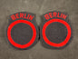 Photo 1 of Cold War British Troops Berlin District Cloth Formation Signs (Pair) - collectible militaria item