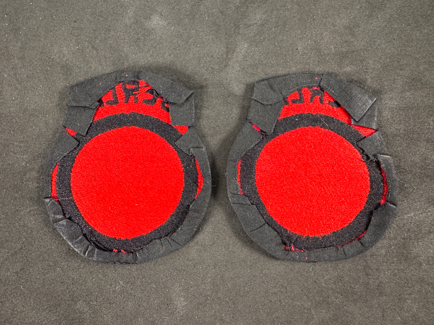 Photo 2 of Cold War British Troops Berlin District Cloth Formation Signs (Pair) - collectible militaria item