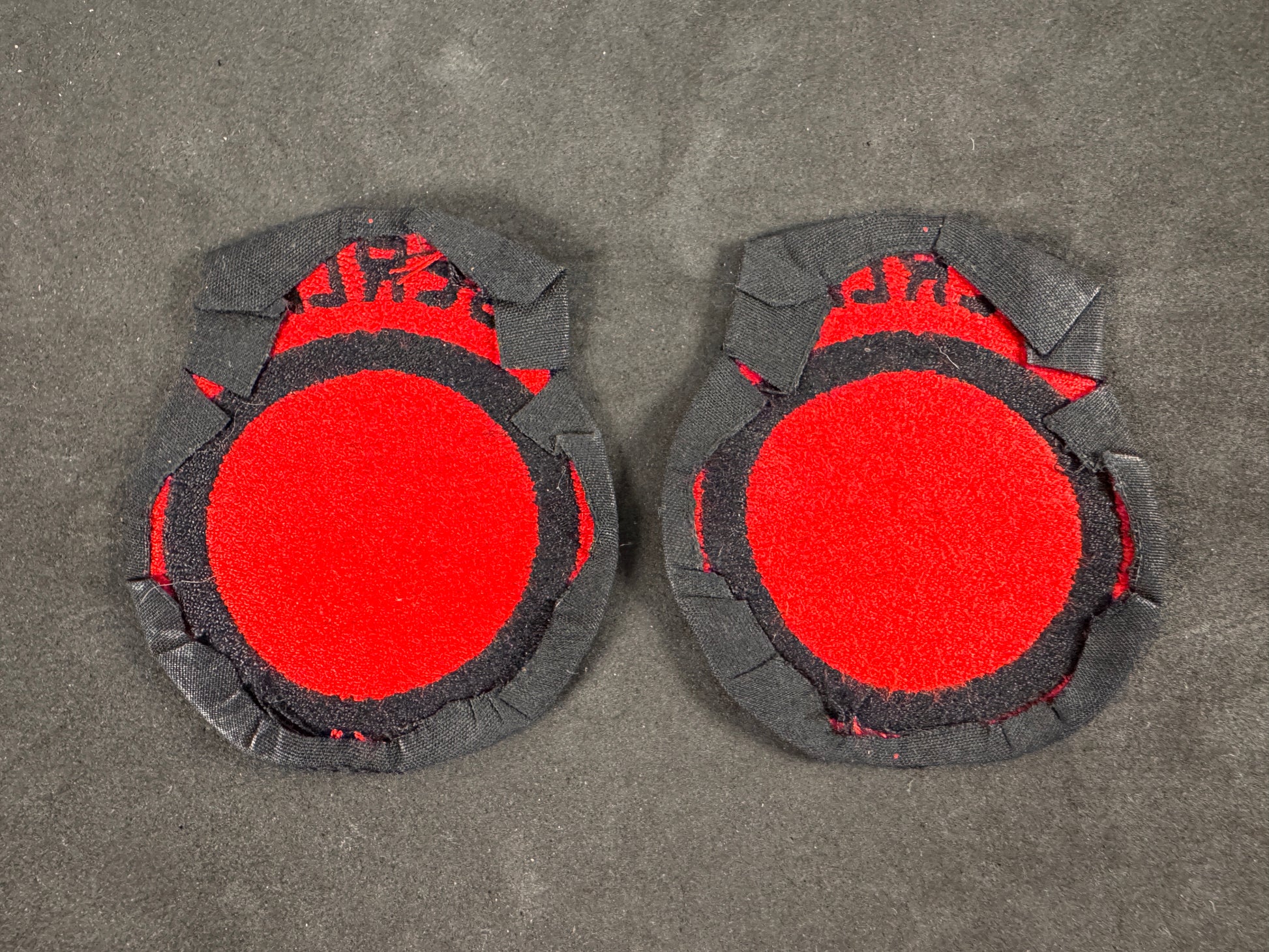 Photo 2 of Cold War British Troops Berlin District Cloth Formation Signs (Pair) - collectible militaria item