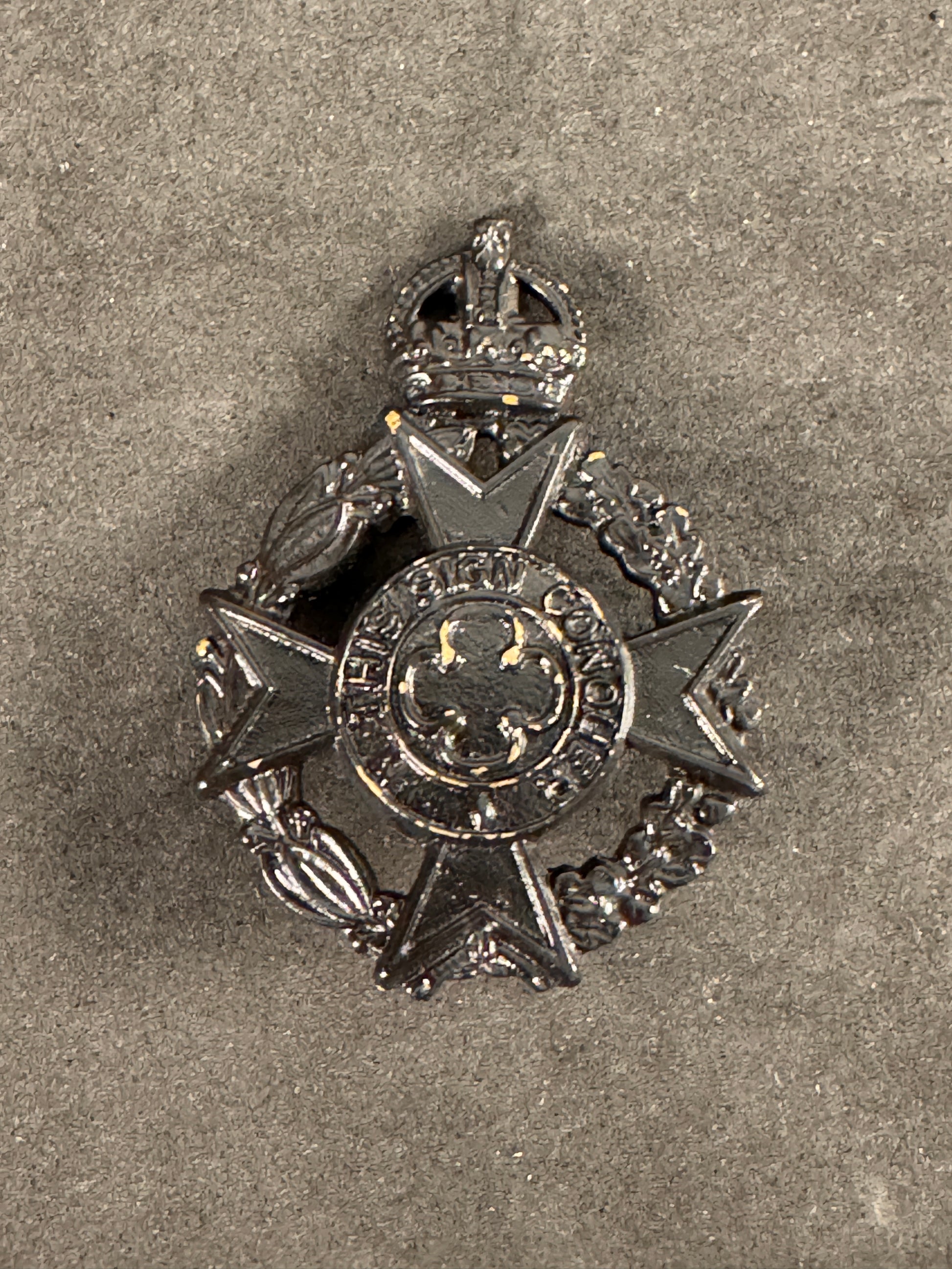 Photo 1 of WW2 British Royal Army Chaplains Department (RAChD) Officer's Cap Badge - collectible militaria item