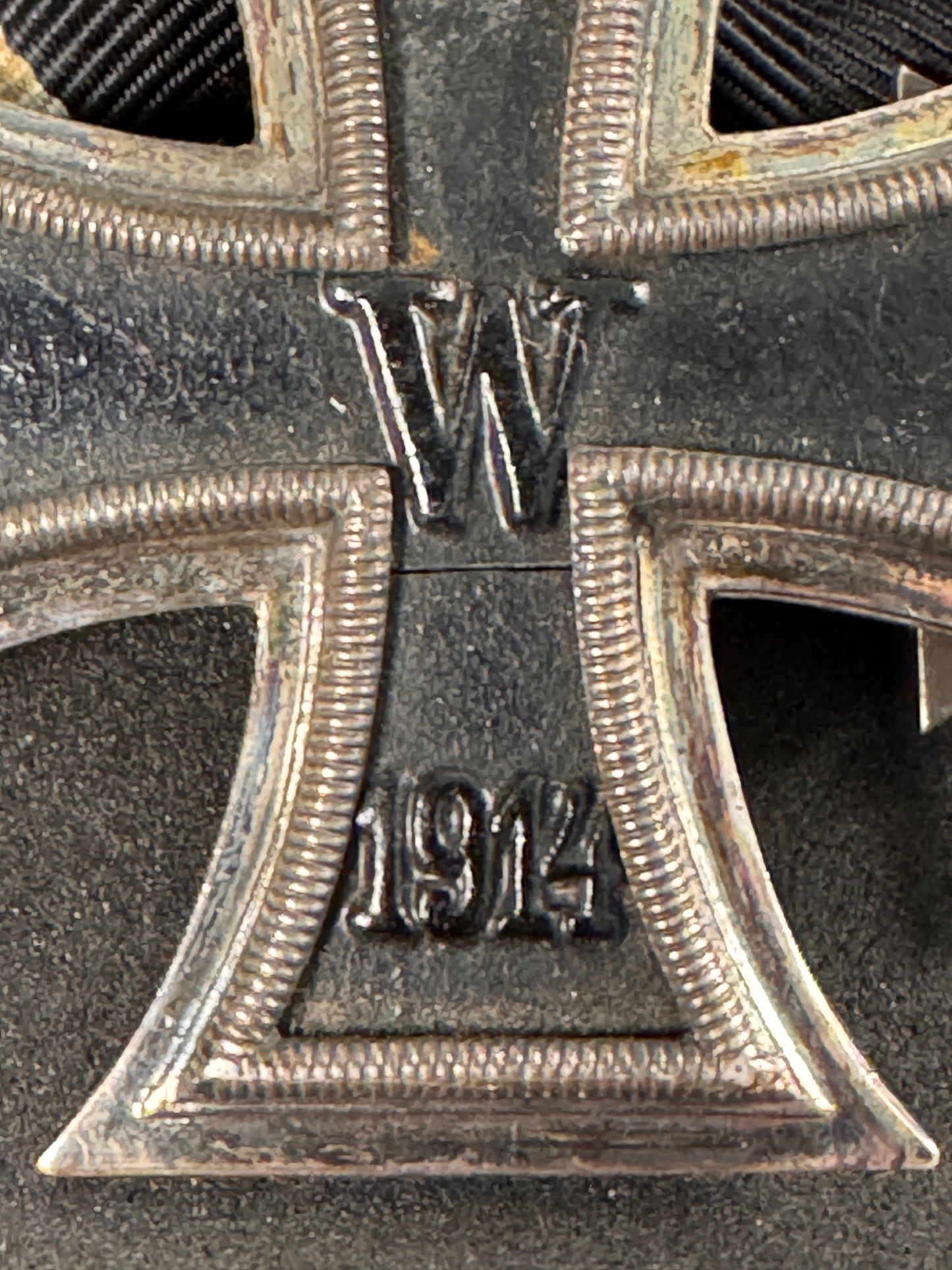 Photo 6 of WW1 & WW2 German Medal Bar - 1914 Iron Cross with 1939 Spange, War Merit, Luftschutz - collectible militaria 