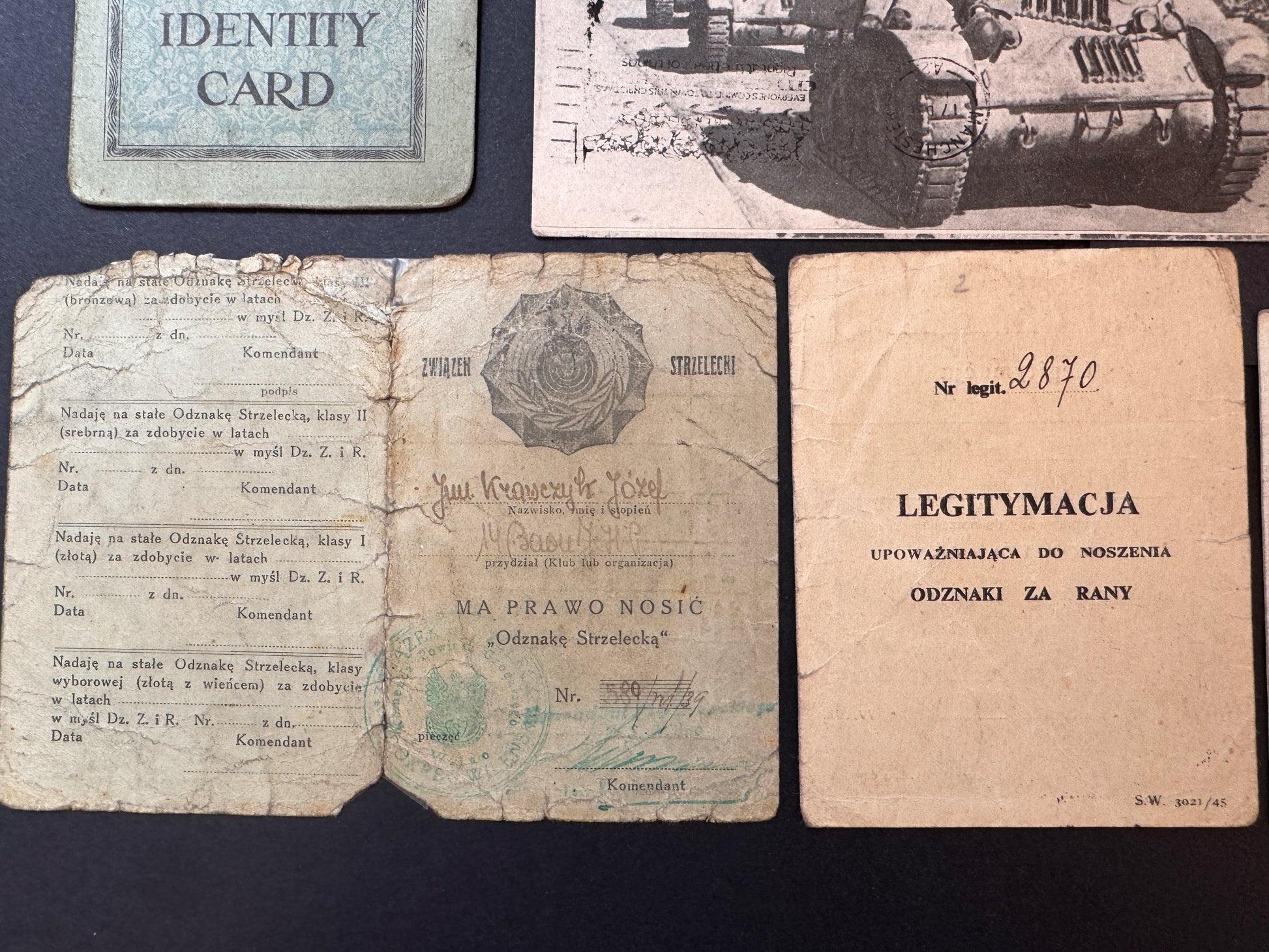 Photo 2 of WW2 Polish Exile Forces Document Group - 2nd Polish Corps, Italy Campaign - collectible militaria item