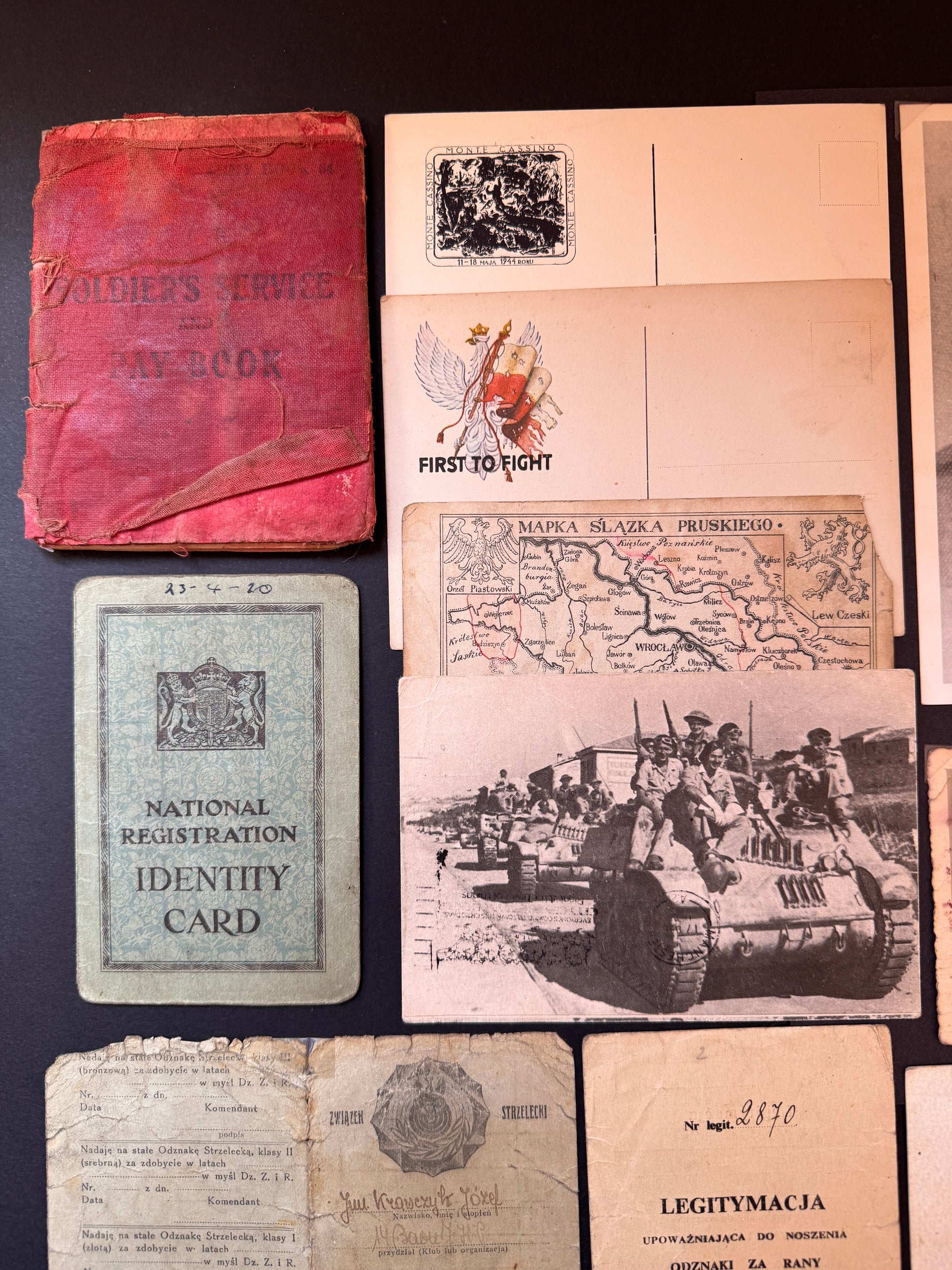 Photo 6 of WW2 Polish Exile Forces Document Group - 2nd Polish Corps, Italy Campaign - collectible militaria item