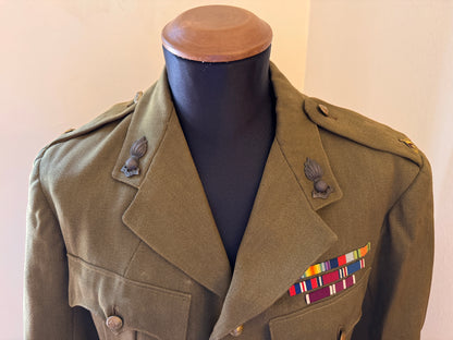 Photo 2 of WW2 British Army Royal Artillery Officer's Uniform Tunic & Trousers - collectible militaria item
