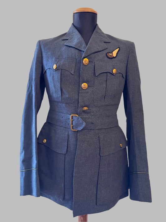 Photo 1 of WW2 British Army Royal Air Force Pilot Officer Navigator Uniform Tunic & Trouser - collectible militaria item