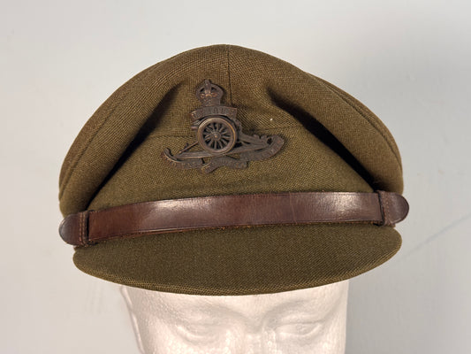 Photo 1 of WW2 British Army 90th (City of London) Field Artillery Regiment Officer's Cap - collectible militaria item