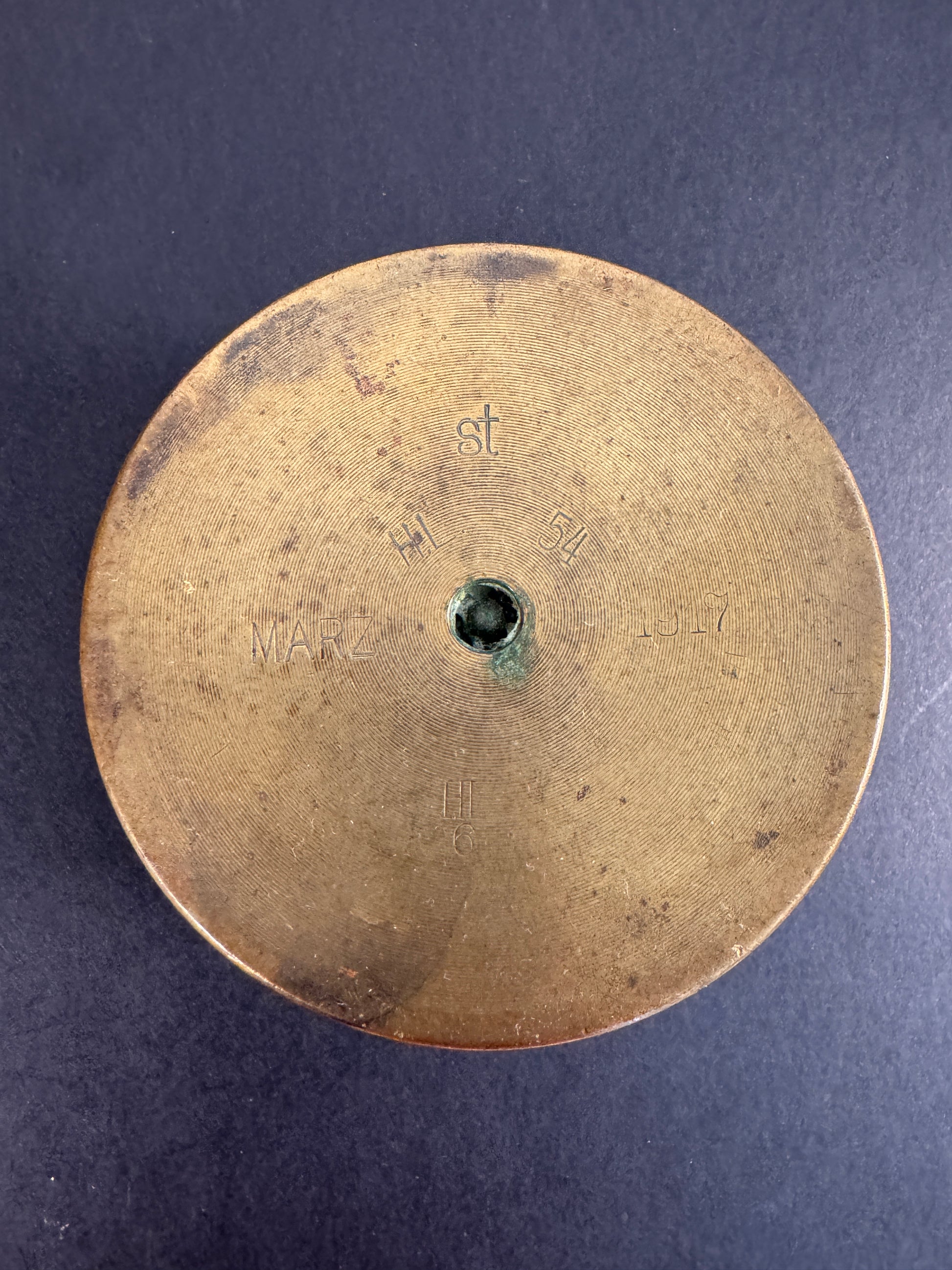 Photo 5 of WW1 British York and Lancaster Regiment Shell Case Trench Art Cap - Dated March 1917 - collectible militaria 