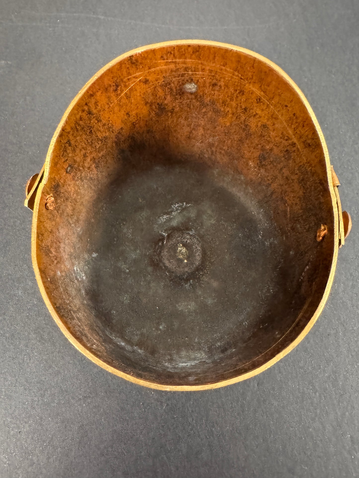 Photo 8 of WW1 British York and Lancaster Regiment Shell Case Trench Art Cap - Dated March 1917 - collectible militaria 