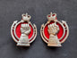 Photo 1 of Post WW2 British Army Royal Armoured Corps Officer's Collar Badges (Pair) - collectible militaria item
