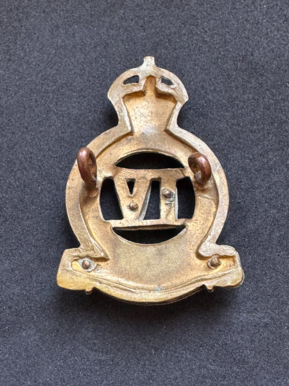 Photo 2 of WW2 British Army 4th Queen's Own Hussars Officer's Cap Badge - collectible militaria item