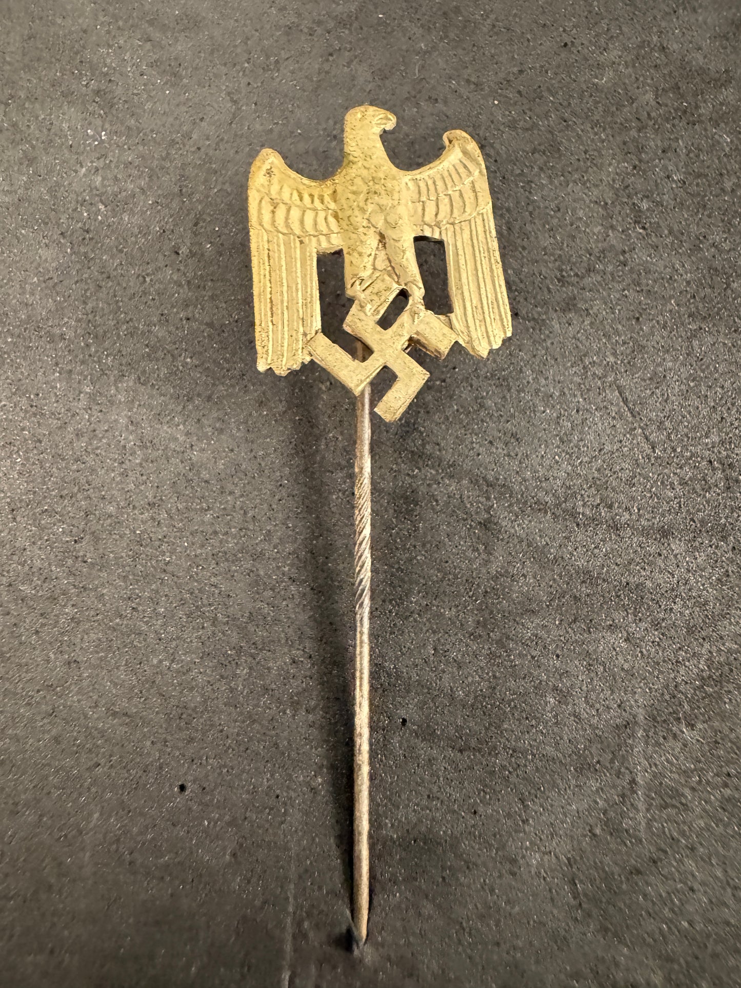 Photo 2 of WW2 German Army Eagle Stickpin Miniature - collectible militaria item