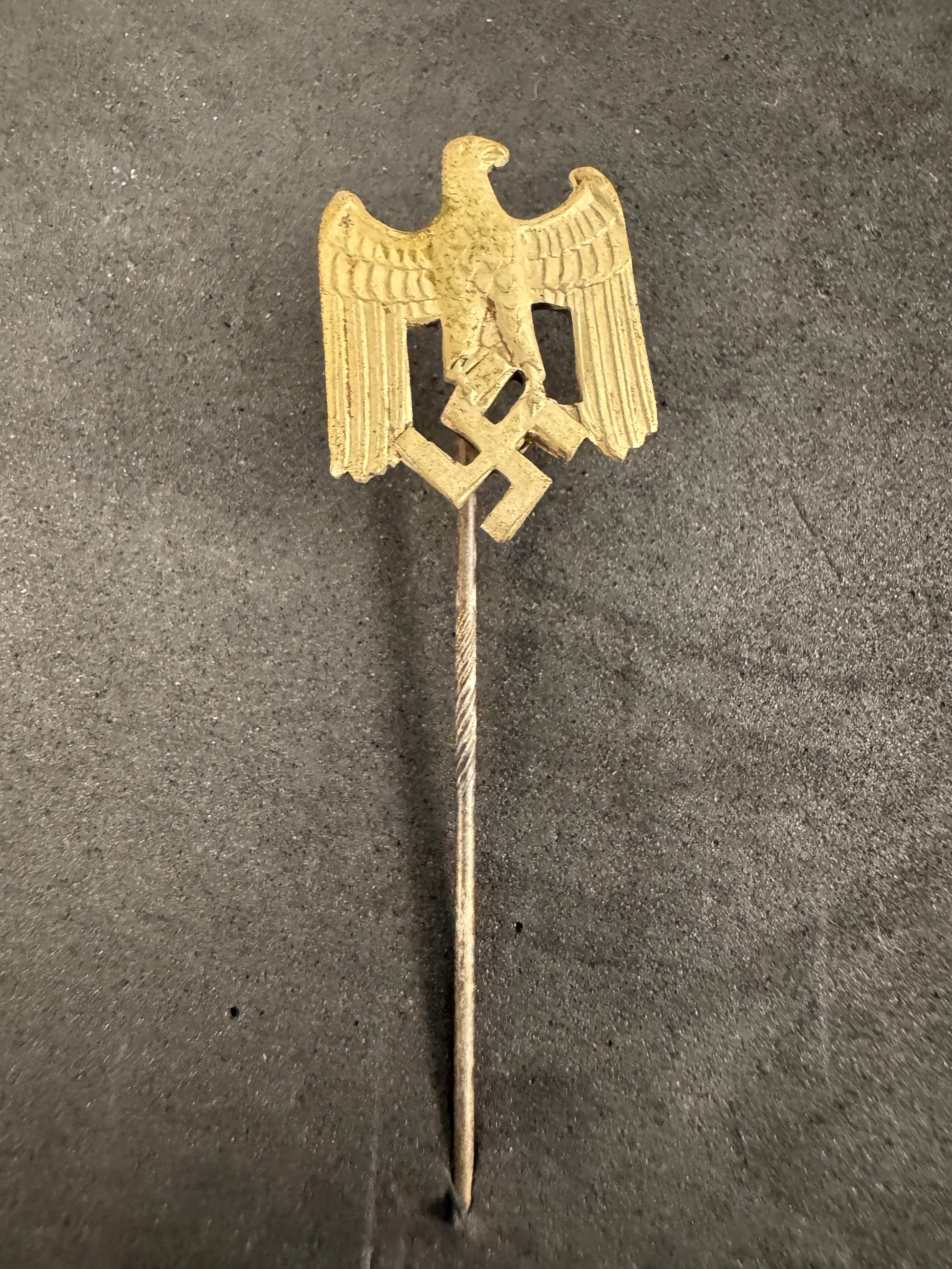 Photo 2 of WW2 German Army Eagle Stickpin Miniature - collectible militaria item