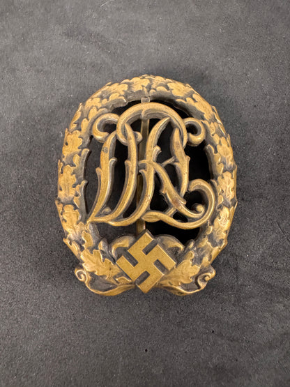 Photo 2 of WW2 German DRL Sports Achievement Badge in Bronze - collectible militaria item