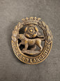 Photo 1 of WW1 British Army York and Lancaster Regiment Officer's Cap Badge GAUNT - collectible militaria item
