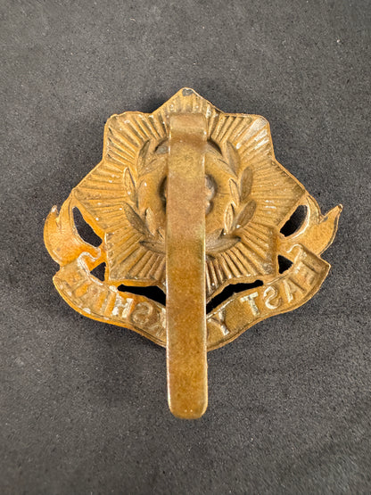 Photo 2 of WW2 British Army East Yorkshire Regiment Cap Badge - collectible militaria item