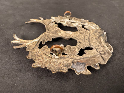 Photo 3 of WW1 British Army Gordon Highlanders Glengarry Cap Badge - collectible militaria item