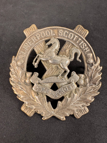 Photo 1 of WW1 British Army Liverpool Scottish Glengarry Cap Badge - collectible militaria item