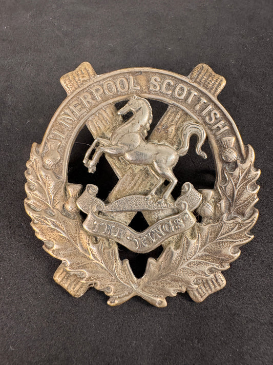 Photo 1 of WW1 British Army Liverpool Scottish Glengarry Cap Badge - collectible militaria item