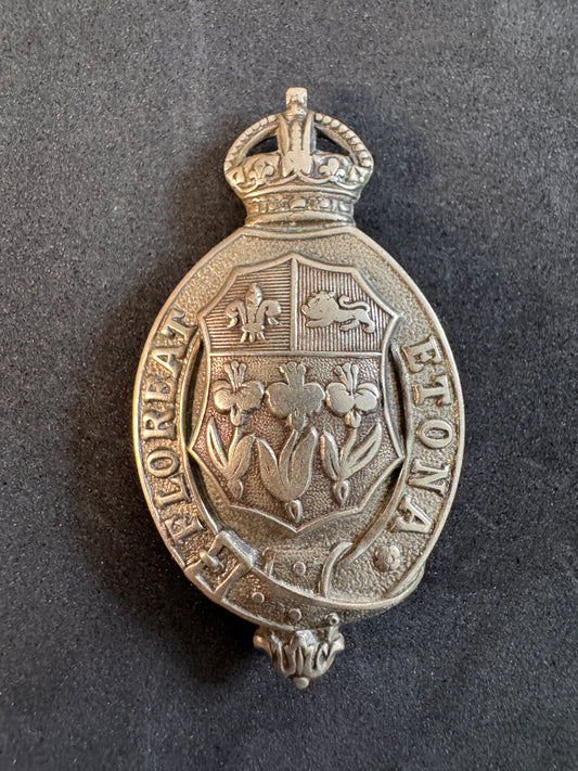 Photo 1 of WW2 British Army Eton College Officer Training Corps (OTC) Cap Badge - collectible militaria item