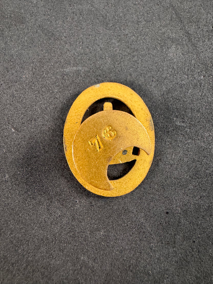 Photo 2 of WW1 British National Reserve PEEBLESSHIRE Lapel Badge - collectible militaria item