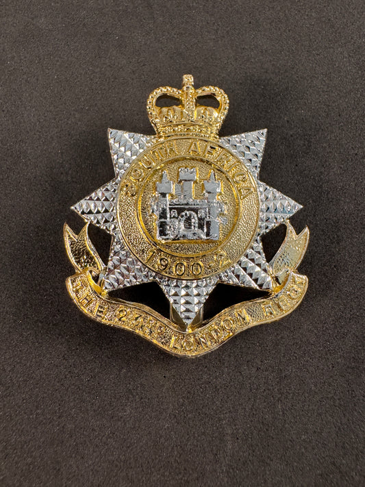 Photo 1 of British Territorial Army 23rd London Regiment Cap Badge - collectible militaria item