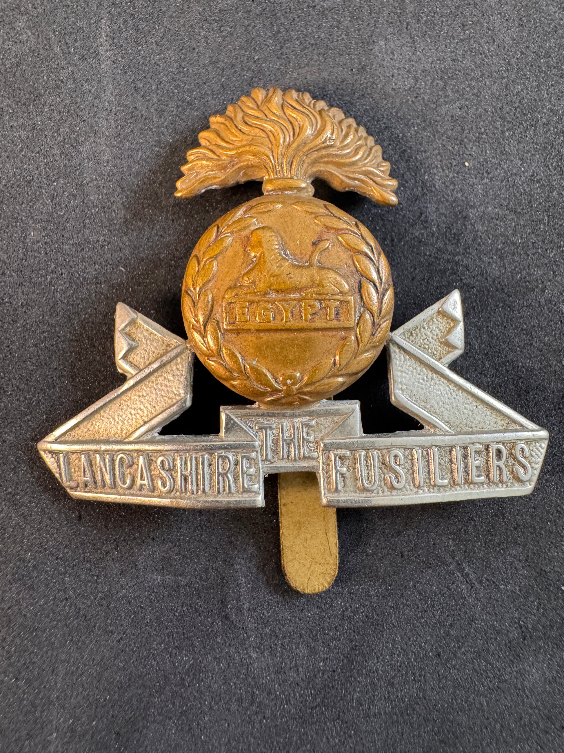 Image of WW2 British Army Lancashire Fusiliers Cap Badge