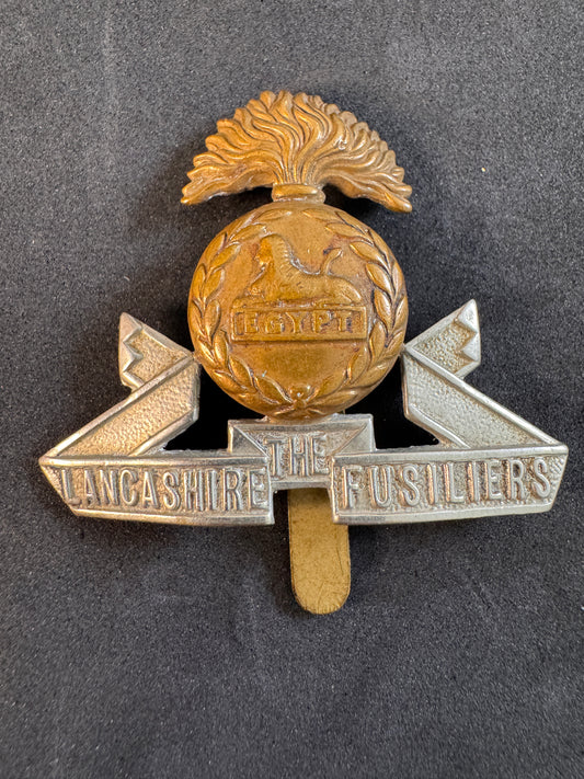 Image of WW2 British Army Lancashire Fusiliers Cap Badge
