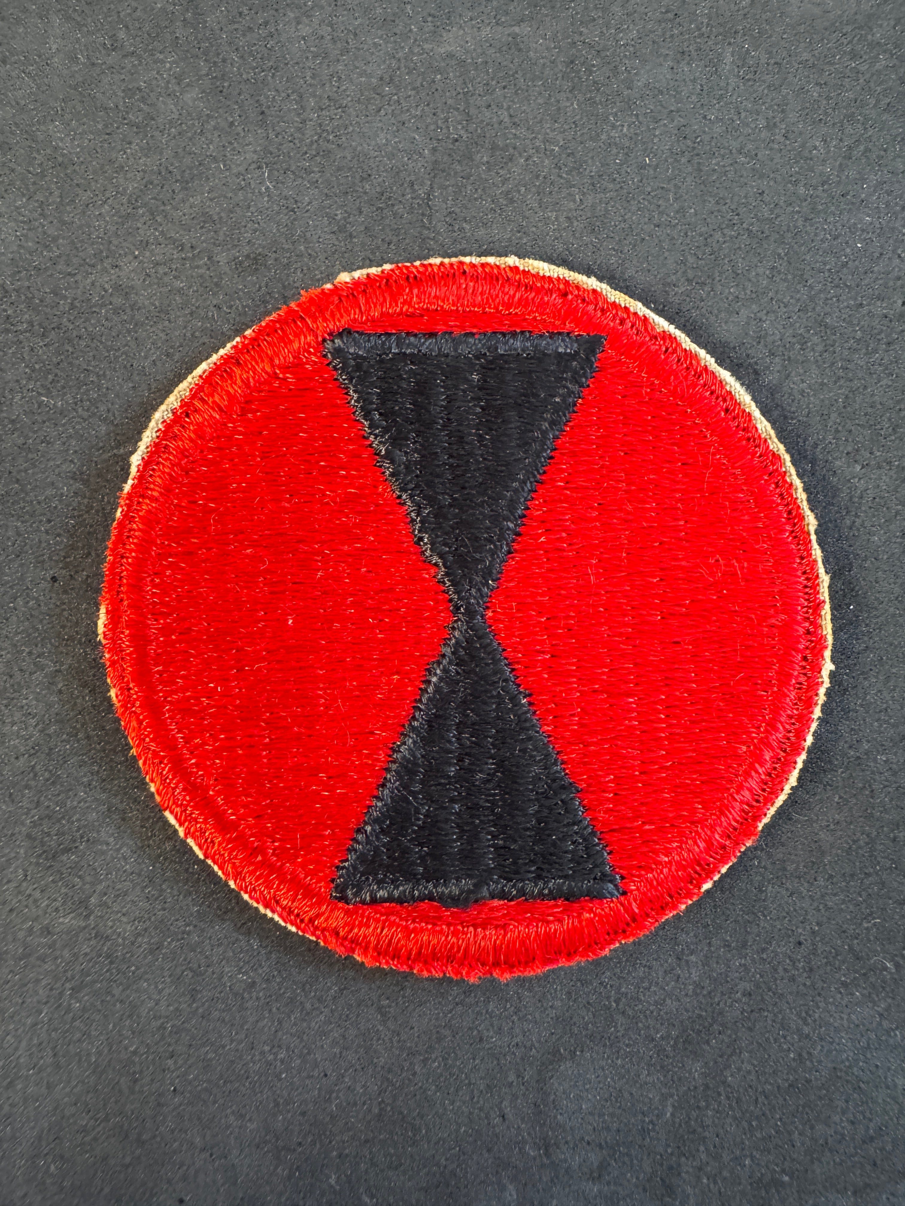 WW2 US Army 7th Infantry Division Formation Sign Arm Badge – Medals ...