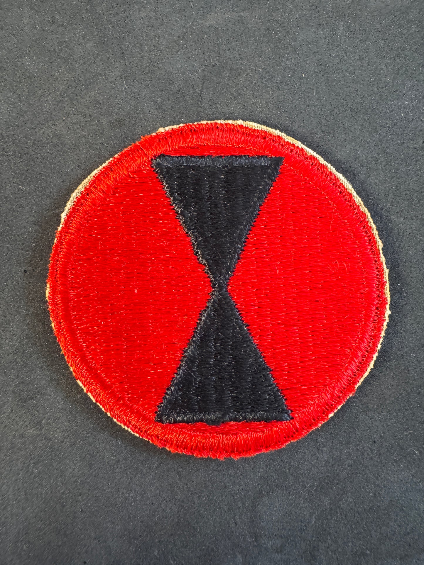 Image of WW2 US Army 7th Infantry Division Formation Sign Arm Badge