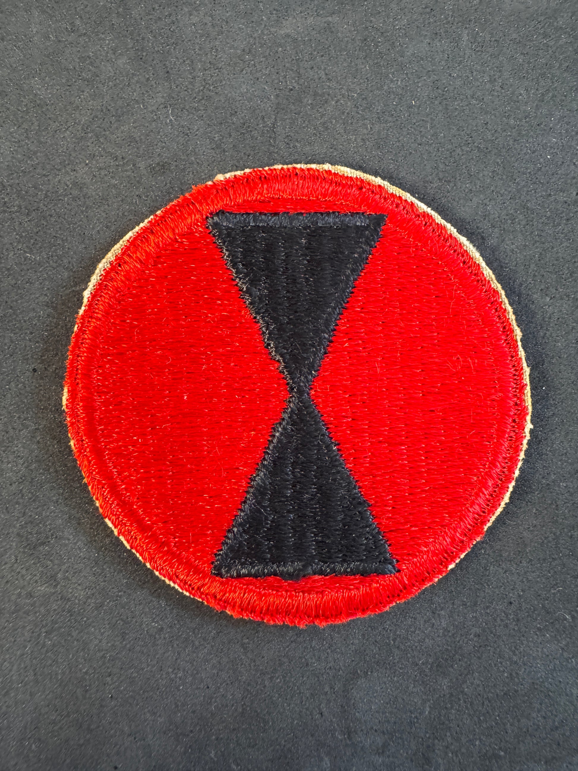 Image of WW2 US Army 7th Infantry Division Formation Sign Arm Badge
