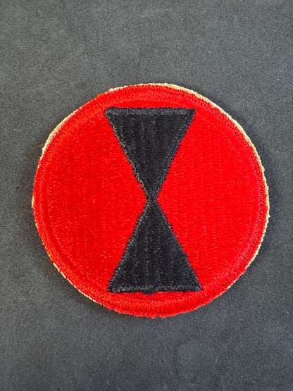 Image of WW2 US Army 7th Infantry Division Formation Sign Arm Badge