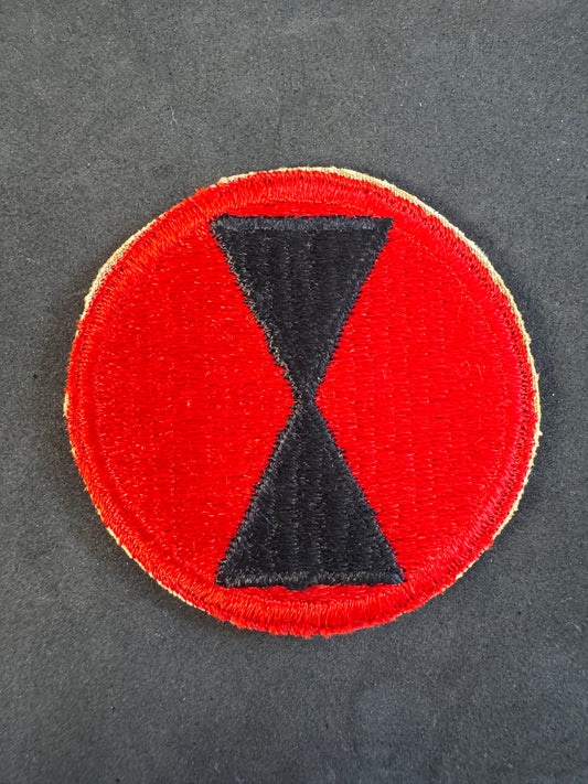 Image of WW2 US Army 7th Infantry Division Formation Sign Arm Badge