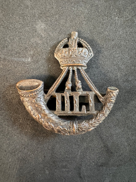Image of British Army Durham Light Infantry Officer's Service Cap Badge