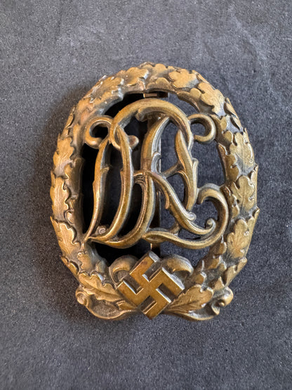 Image of product: ww2 german drl sports badge bronze grade ferdinand wagner