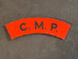 Image of WW2 British Army Corps of Military Police Printed Shoulder Title (CMP)