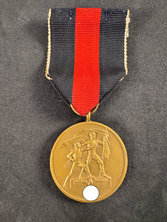 Image of WW2 German Czech Annexation Medal - Sudetenland Occupation