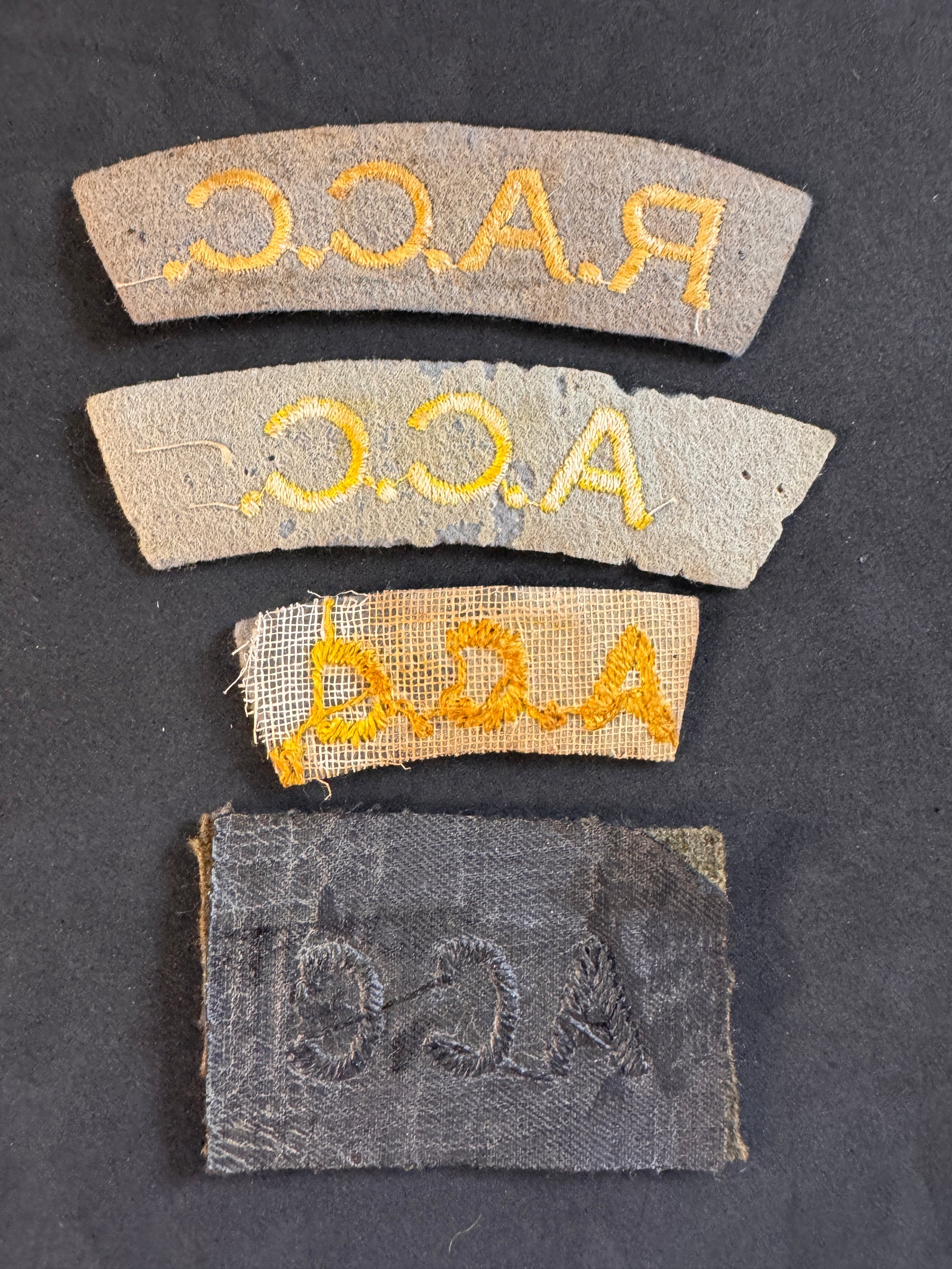 Image of product: ww2 british army catering corps cloth shoulder titles acc